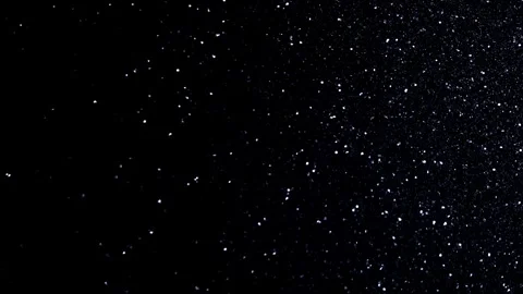 Fine Silver Dust Particles Drifting on Black Background Video stock 332074181