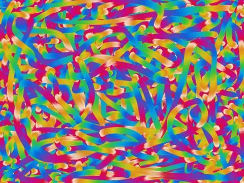 Fine structure of colorful lines Stock Illustration