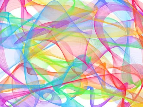Fine structure of colorful lines Stock Illustration