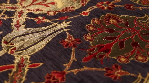 Fine Textiles Angled Close Up Dolly Shot  Video stock 63615506