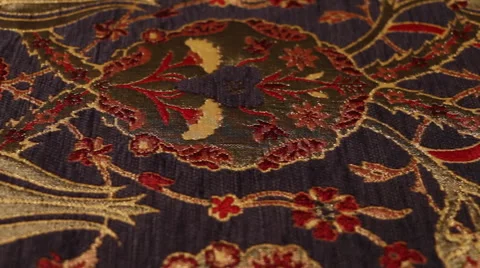 Fine Textiles Close Up Dolly Shot  Video stock 63615589