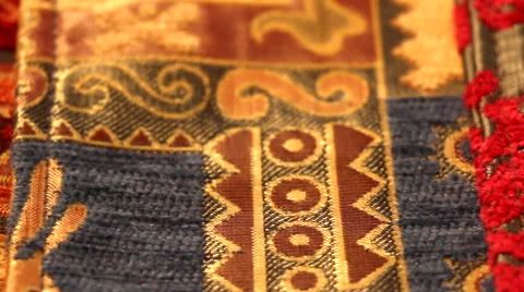 Fine Textiles Close Up Dolly Shot  Vidéo 63615599