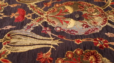 Fine Textiles Close Up Dolly Shot  Vidéo 63615627