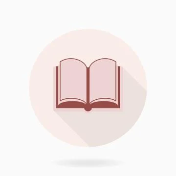Fine Vector Flat Icon With Book Stock Illustration