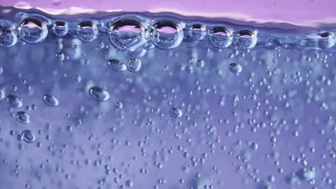 Fine water bubbles in slow motion Stock-Footage 234503733