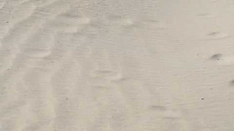 Fine white pure sand. Close-up Stock Footage 89652953