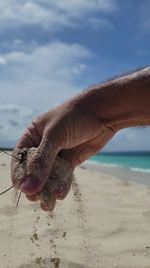 Fine White Sand Texture with Soft Ripples at Bahia de las Aguilas Stock-Footage 330911312