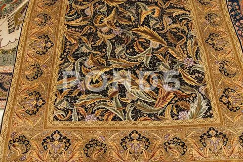Finely Woven Silk Carpet