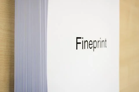 Fineprint 스톡 사진
