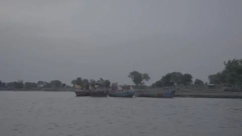 Finest View of Ships along indian river. Stock Footage 259871663