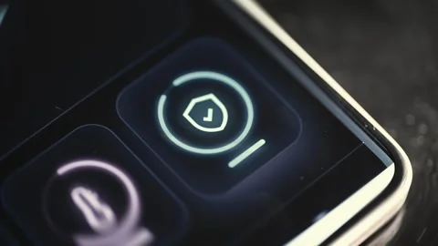 Finger Activating Cloud Computing Control on Smartphone 스톡 동영상 341865948