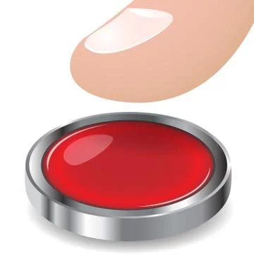 Finger and button Stock Illustration