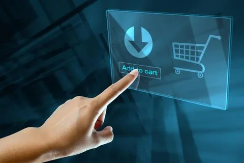 Finger cart Foto stock
