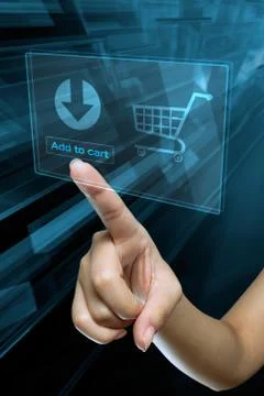 Finger cart Foto stock