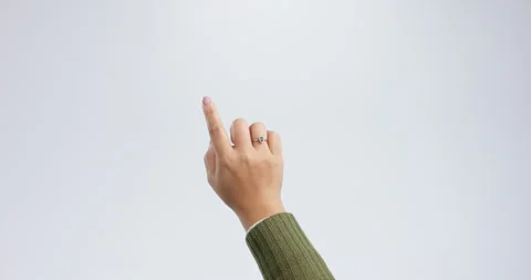Finger, click and swipe with touchscreen button, press and interactive on a Stock Footage 248277581
