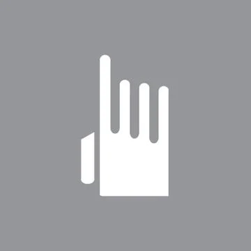 Finger click or push the button Stock Illustration