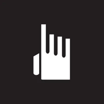 Finger click or push the button Stock Illustration