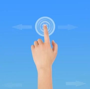 Finger click Stock Photos