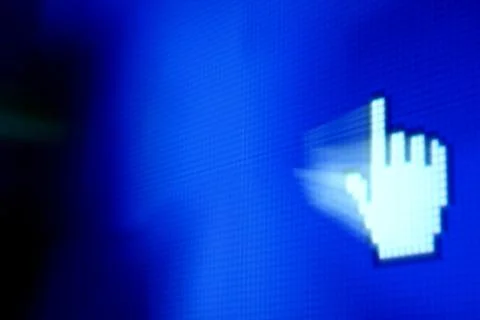 Finger corsor Stock Photos