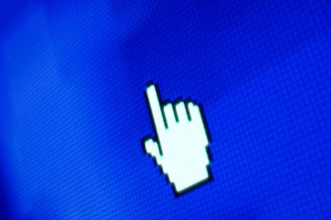 Finger corsor Stock Photos