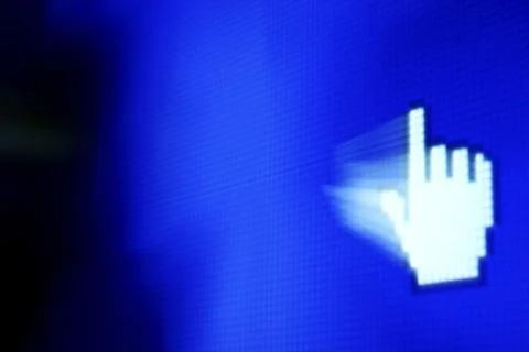 Finger corsor Stock Photos