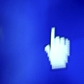 Finger corsor Stock Photos