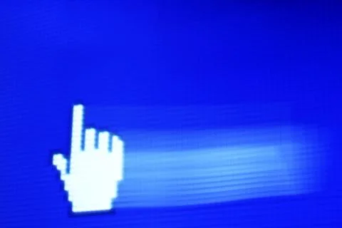 Finger corsor Stock Photos