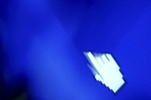 Finger corsor Stock Photos