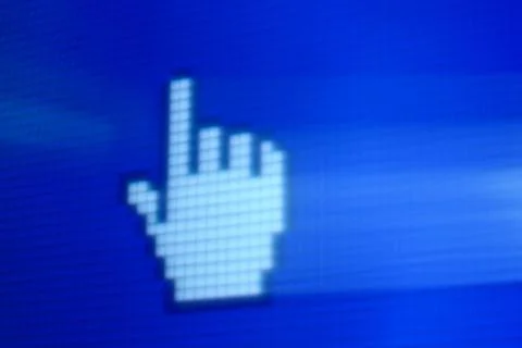 Finger corsor Stock Photos