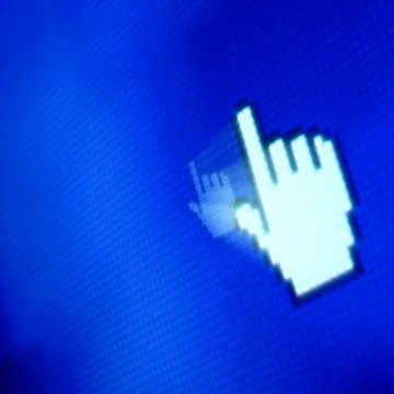 Finger corsor Stock Photos