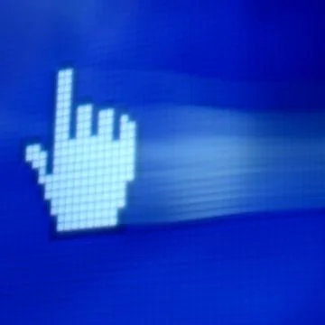 Finger corsor Stock Photos