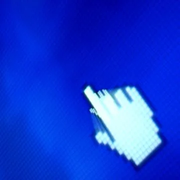 Finger corsor Stock Photos
