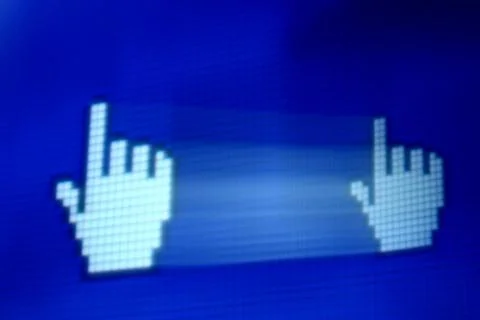 Finger corsor Stock Photos