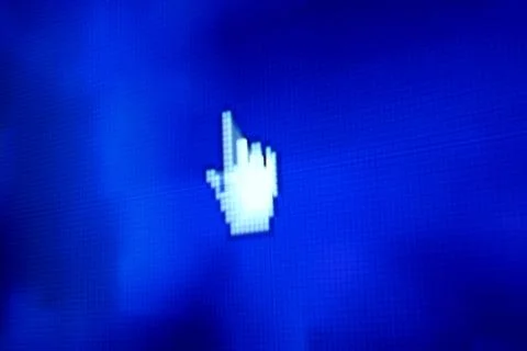 Finger corsor Stock Photos