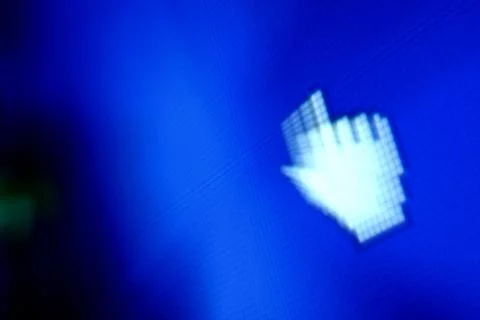 Finger corsor Stock Photos