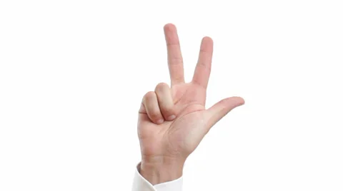 Finger counting Stock Footage 22698602