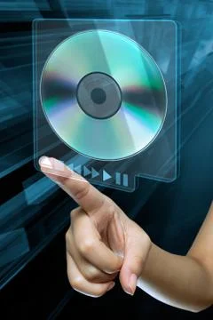 Finger dvd Foto stock