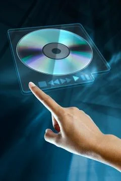 Finger dvd Foto stock