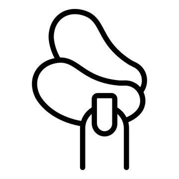 Finger eye patch icon outline vector. Beauty face 스톡 일러스트