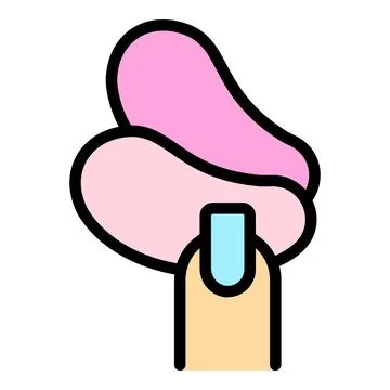 Finger eye patch icon vector flat Stock Illustration