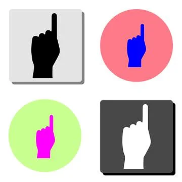 Finger. flat vector icon Stock Illustration