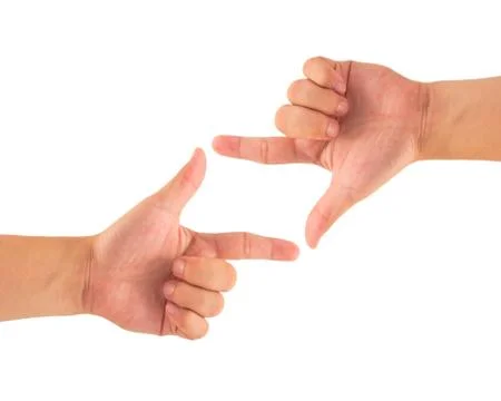 Finger Frame Stock Photos