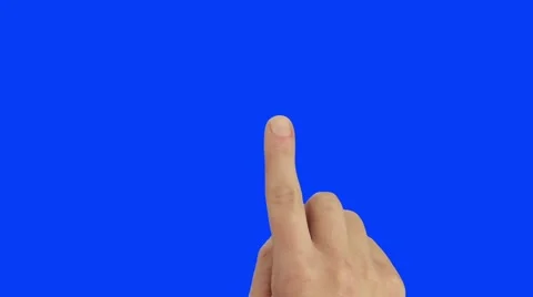 Finger gestures chroma key Video stock 51385542
