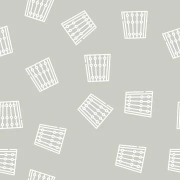 Finger guide violin line vector seamless pattern Illustrazione stock