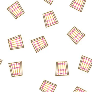 Finger guide violin vector seamless pattern 스톡 일러스트