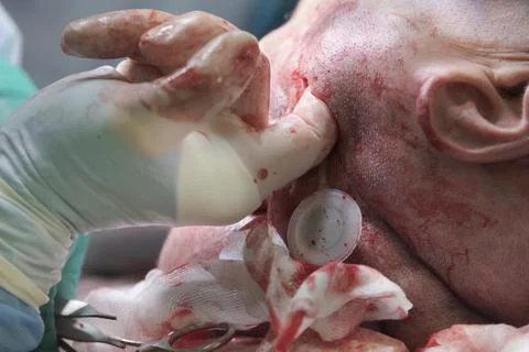 Finger In The Head Stockfoto's