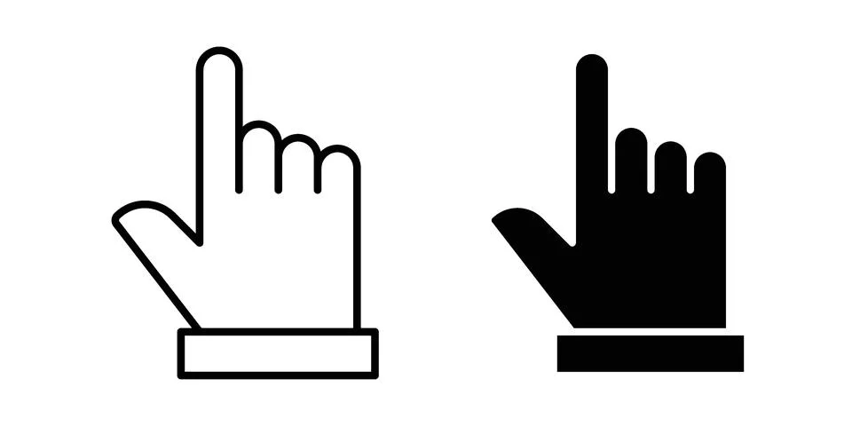 Finger icon or illustration vector symbols イラスト素材