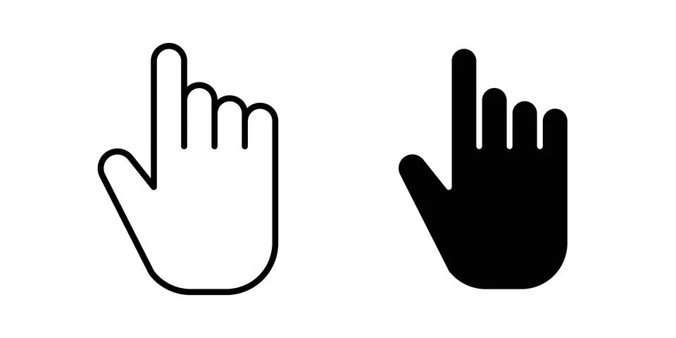 Finger icon vector design illustrations 스톡 일러스트