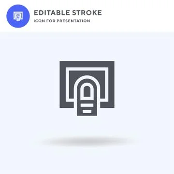 Finger icon vector, filled flat sign, solid pictogram isolated on white, logo Stock Illustration