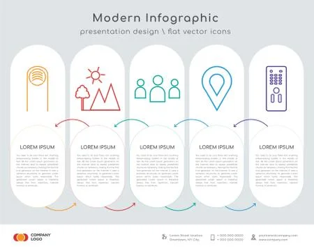 Finger infographics design 스톡 일러스트